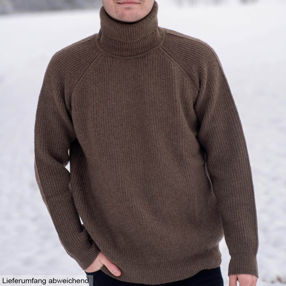 Turtleneck Sweater, Yak Wool | yak brown | XXL | 827410/XXL